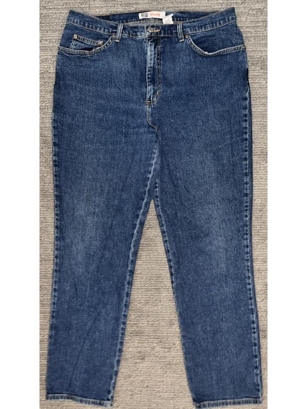 Vintage Faded Glory Jeans Womens 18 AVG Blue Denim Stretch